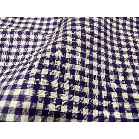 Ralph Lauren Button Down Shirt Men’s XL Gingham Check Purple White Long Sleeve - Picture 3 of 12